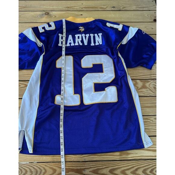 Reebok Vikings Harvin Jersey Size 48 Men’s Blue - Picture 6 of 7
